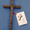 Handmade Dark Wooden Cross Small