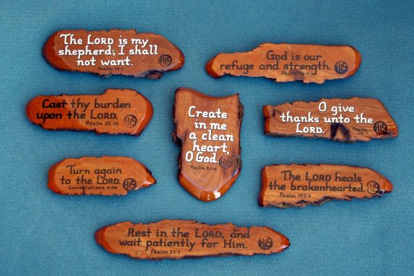 Wooden Bible Verse Magnets
