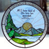Bible Verse Stained Glass Sunrise