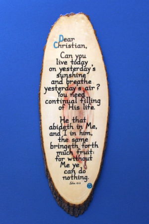 Dear Christian Wooden Bible Verse Plaque