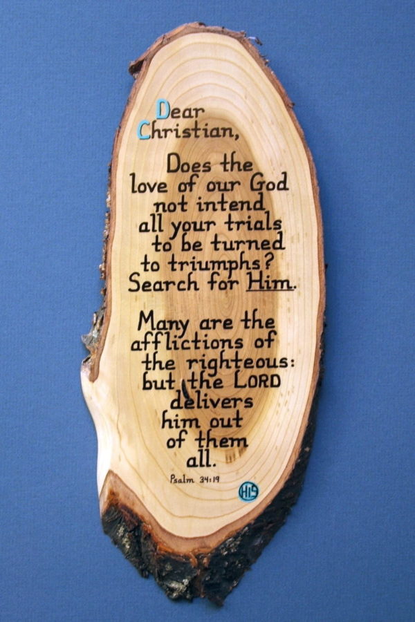 Dear Christian Wooden Bible Verse Plaque