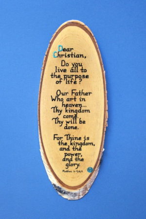 Dear Christian Wooden Bible Verse Plaque