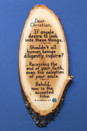 Dear Christian Wooden Bible Verse Plaque