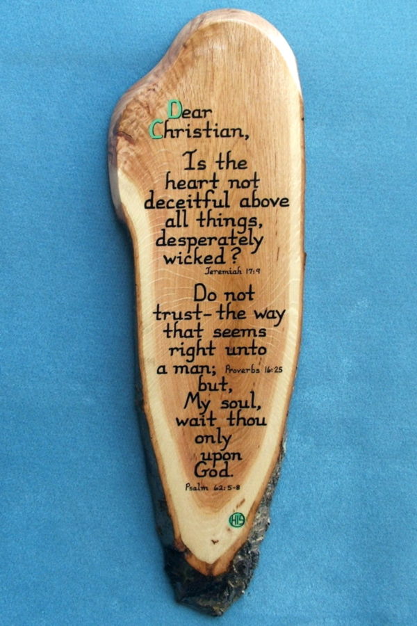 Dear Christian Wooden Bible Verse Plaque