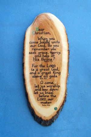 Dear Christian Wooden Bible Verse Plaque