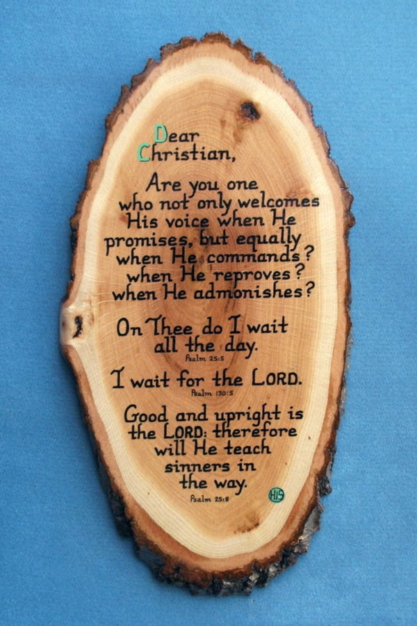 Dear Christian Wooden Scripture Plaque