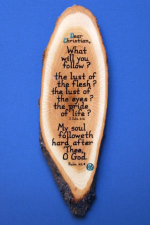 Dear Christian Wooden Scripture Plaque