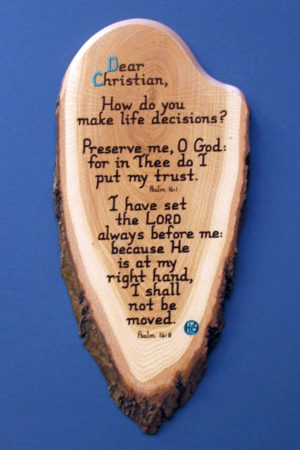 Dear Christian Wooden Scripture Plaque