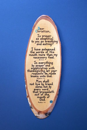 Dear Christian Wooden Scripture Plaque