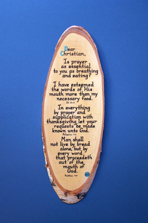 Dear Christian Wooden Scripture Plaque