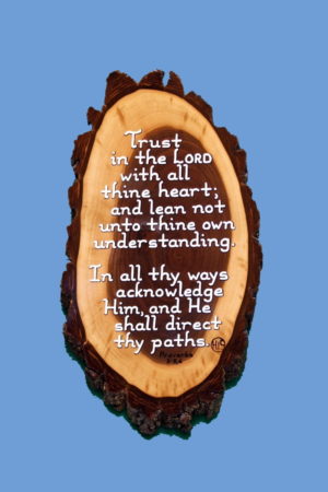 Proverbs 3-5,6 Wooden Bible Verse Plaque