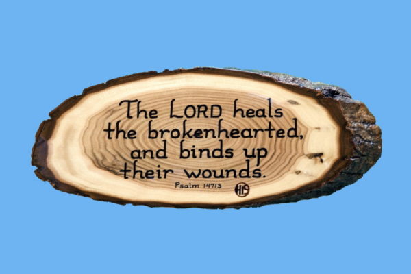 Psalm 147-3 Wooden Scripture Plaque